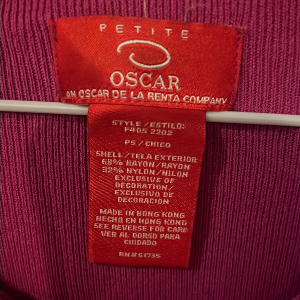 Oscar de la Renta Pink Ruffle Top - Picture 3 of 4